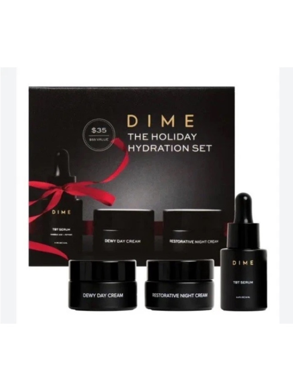 DIME Holiday Hydration Set TBT Serum 10ml Day Night Cream Lotion 15ml Gift Ready - Picture 5 of 9